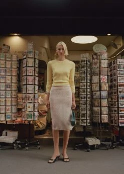 Jupe Pois Semi-transparente -Promos Mango Boutique 57074433 05 D7