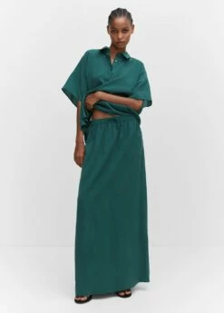 Jupe Modal Taille élastique -Promos Mango Boutique 57075790 43 99999999 01