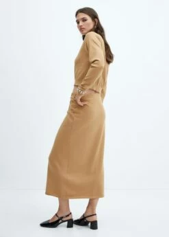 Jupe Portefeuille En Maille -Promos Mango Boutique 57075794 09 R