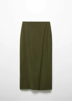 Jupe Portefeuille En Maille -Promos Mango Boutique 57075794 37 B