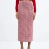 Jupe Tweed Pied-de-poule -Promos Mango Boutique 57075797 85