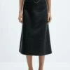 Jupe Midi Ceinture Similicuir -Promos Mango Boutique 57075965 99