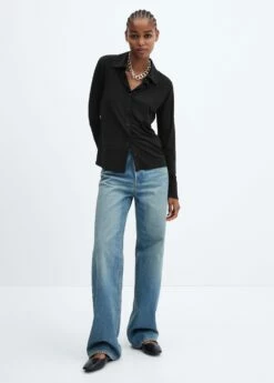 Chemise Maille Fluide -Promos Mango Boutique 57075978 99 99999999 01