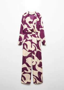 Combinaison Ceinture Imprimée -Promos Mango Boutique 57075981 78 B