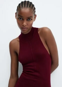 Robe Cintrée Ouverture Arrière -Promos Mango Boutique 57076307 77 D1