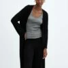 Cardigan Long Maille Fine -Promos Mango Boutique 57076308 99