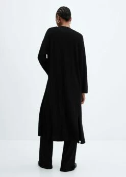 Cardigan Long Maille Fine -Promos Mango Boutique 57076308 99 R