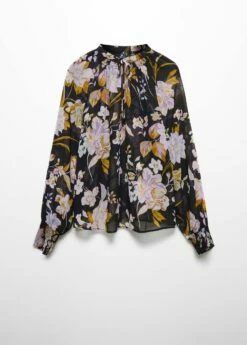 Blouse Imprimée Manches Bouffantes -Promos Mango Boutique 57076317 99 B