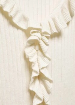 Cardigan Maille Volants -Promos Mango Boutique 57077717 02 D8