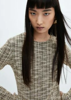 Robe Tweed Chinée -Promos Mango Boutique 57077731 08 D1