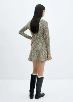 Robe Tweed Chinée -Promos Mango Boutique 57077731 08 R