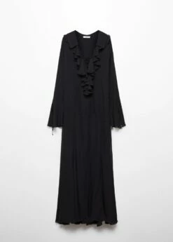 Robe Volants Manches Cloche 19 Robe Volants Manches Cloche -Promos Mango Boutique 57077759 99 B