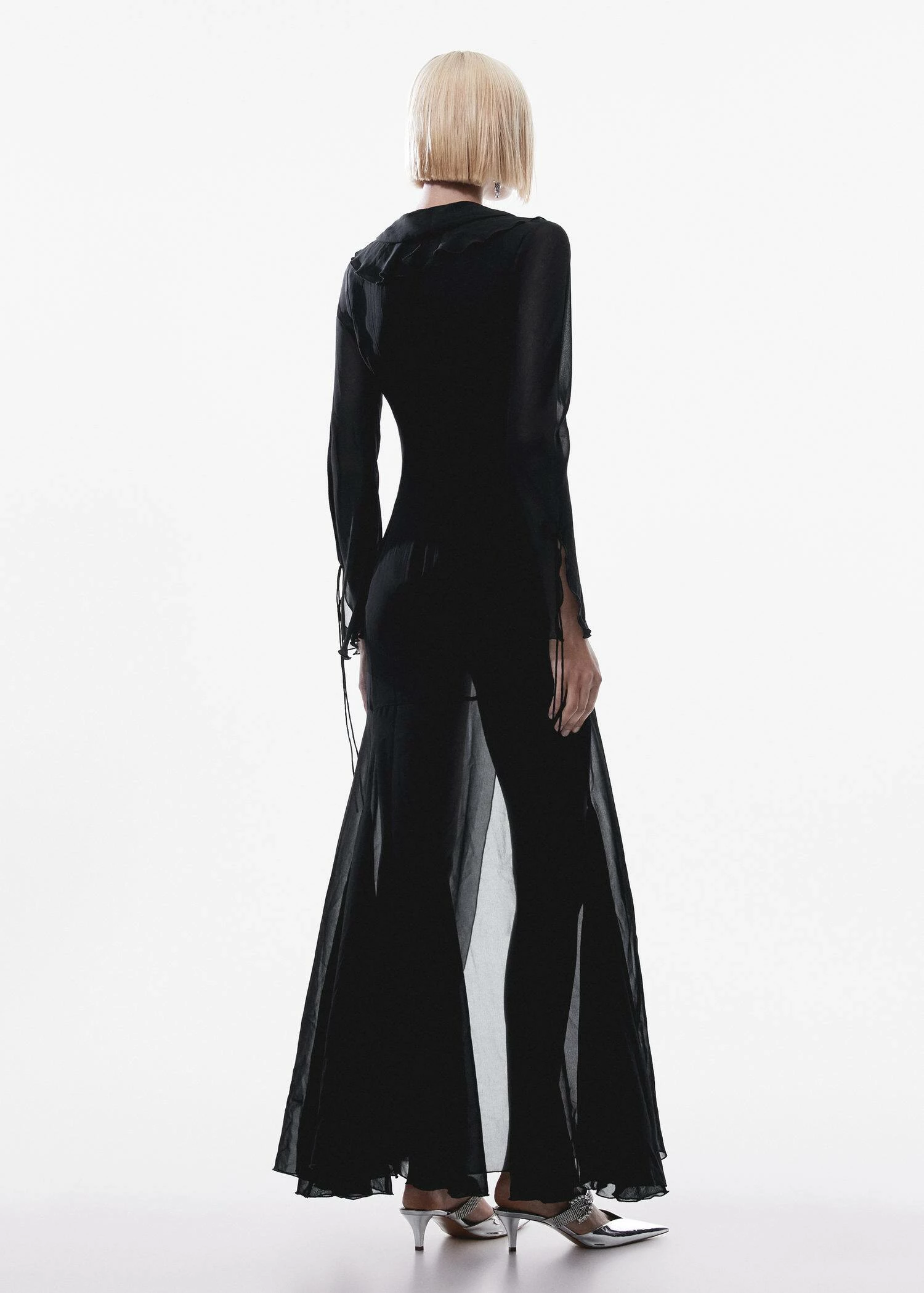 Robe Volants Manches Cloche 5 Robe Volants Manches Cloche – Image 3