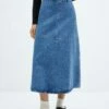 Jupe Midi Denim -Promos Mango Boutique 57078266 TM