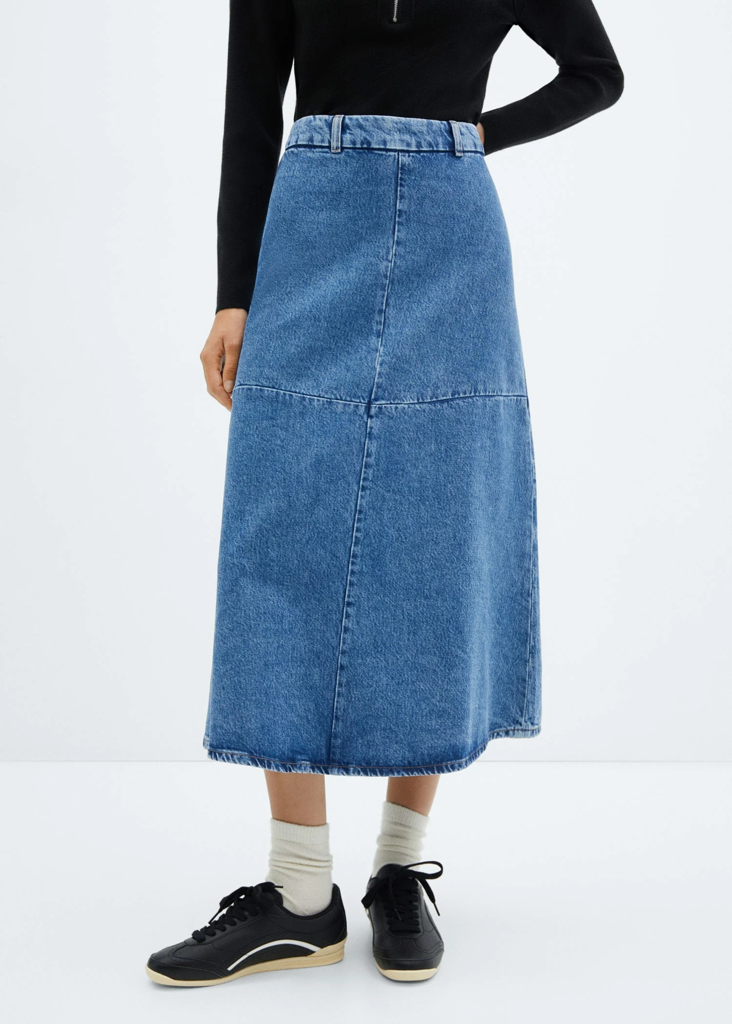 Jupe Midi Denim 3 Jupe Midi Denim