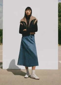 Jupe Midi Denim 15 Jupe Midi Denim -Promos Mango Boutique 57078266 TM D6