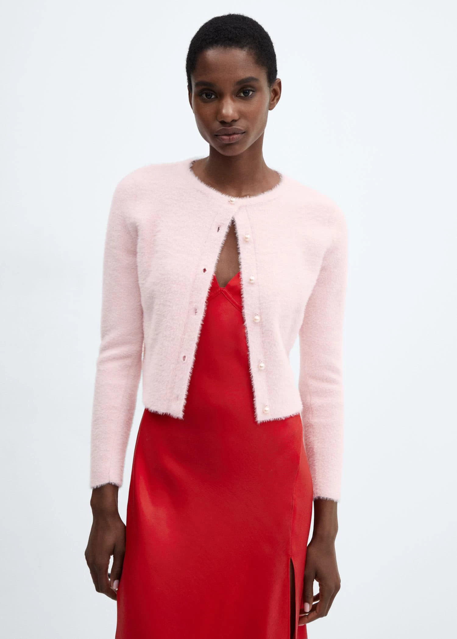 Cardigan Maille Effet Fourrure 7 Cardigan Maille Effet Fourrure – Image 5