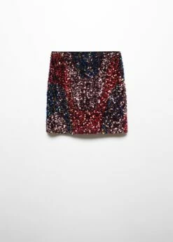 Mini-jupe à Sequins -Promos Mango Boutique 57079107 70 B
