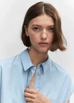 Chemise Coton à Poche -Promos Mango Boutique 57082506 TC D1