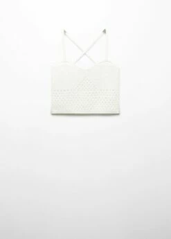 Top Maille Détails Ajourés -Promos Mango Boutique 57082879 02 B