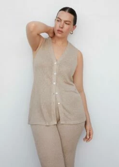 Top Maille Boutons 19 Top Maille Boutons -Promos Mango Boutique 57082880 07 D5