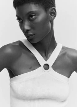 Top Maille Détail Anneau 11 Top Maille Détail Anneau -Promos Mango Boutique 57082890 05 D1