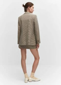 Minijupe Pied-de-poule Ceinture 12 Minijupe Pied-de-poule Ceinture -Promos Mango Boutique 57083801 30 R