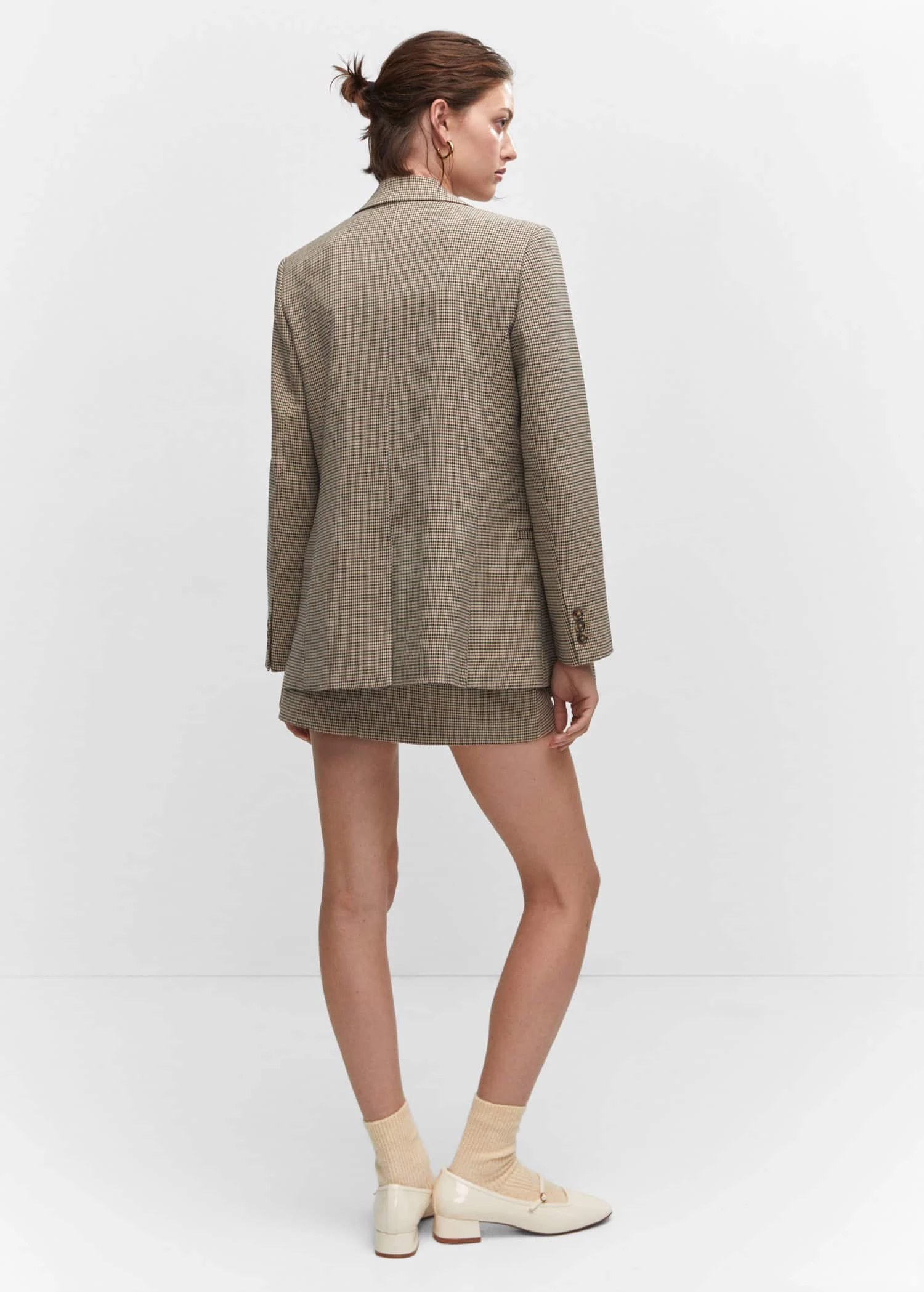 Minijupe Pied-de-poule Ceinture 5 Minijupe Pied-de-poule Ceinture – Image 3