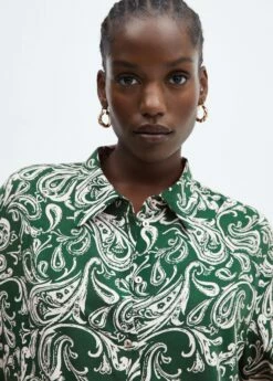 Chemise Fluide Imprimée -Promos Mango Boutique 57083805 43 D4