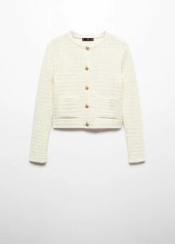 Cardigan Tricot Texturé 21 Cardigan Tricot Texturé -Promos Mango Boutique 57083813 02 B