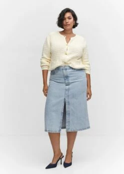 Cardigan Tricot Texturé 17 Cardigan Tricot Texturé -Promos Mango Boutique 57083813 02 D3