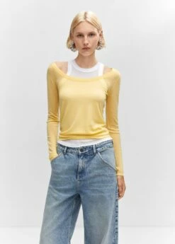 Pull-over Décolleté Laine