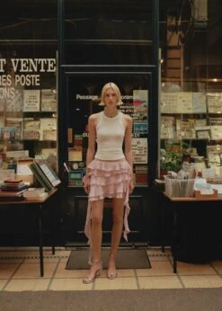 Jupe Gaze Volants -Promos Mango Boutique 57084433 83 D9