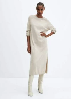 Robe Maille Col Rond -Promos Mango Boutique 57085793 90 99999999 01