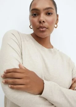 Robe Maille Col Rond -Promos Mango Boutique 57085793 90 D4