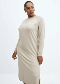 Robe Maille Col Rond -Promos Mango Boutique 57085793 90 D5