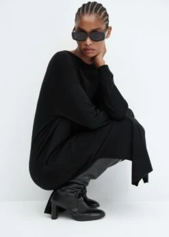 Robe Maille Col Rond -Promos Mango Boutique 57085793 99 D2