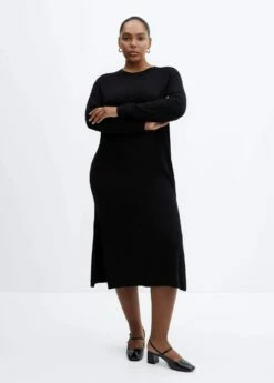 Robe Maille Col Rond -Promos Mango Boutique 57085793 99 D3