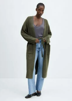 Cardigan Poches Plaquées -Promos Mango Boutique 57085794 37 D3