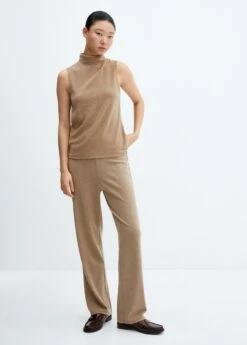 Top Maille Col Montant -Promos Mango Boutique 57085989 08 99999999 01