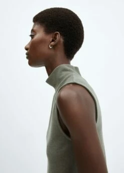 Top Maille Col Montant -Promos Mango Boutique 57085989 37 D1