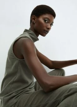 Top Maille Col Montant -Promos Mango Boutique 57085989 37 D2