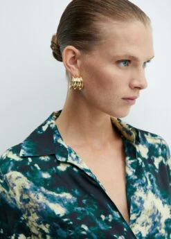 Robe Tie And Dye Détail Nœud -Promos Mango Boutique 57086024 43 D1