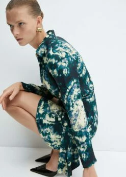 Robe Tie And Dye Détail Nœud -Promos Mango Boutique 57086024 43 D2