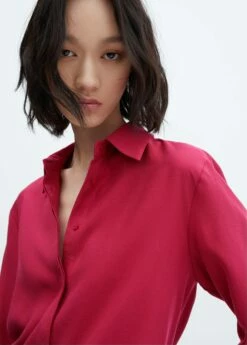 Chemise 100 % Lyocell -Promos Mango Boutique 57086028 85 D1