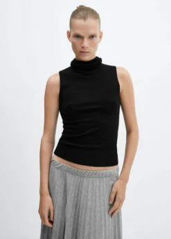 Jupe évasée Plissée -Promos Mango Boutique 57086306 91 D1