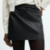 Minijupe Similicuir Ceinture -Promos Mango Boutique 57086712 99