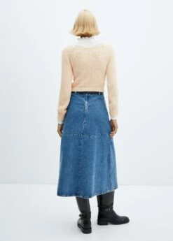 Pull-over Col Bateau Ajouré -Promos Mango Boutique 57086727 10 R