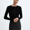Cardigan Maille Chenille -Promos Mango Boutique 57087724 99