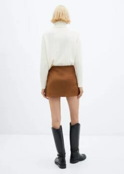 Minijupe Suédine -Promos Mango Boutique 57087735 CG R